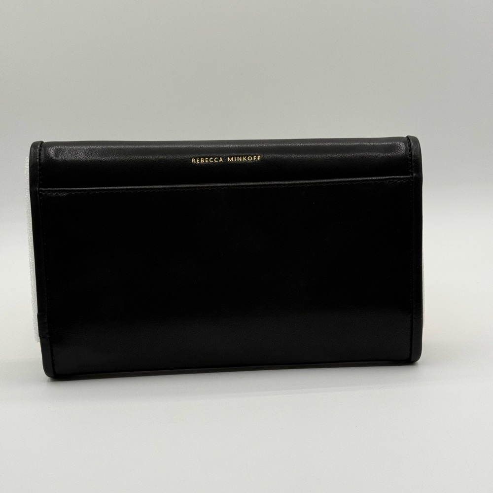 Rebecca Minkoff Black Travel Wallet With Antique Brass Hardware - Picture 5 of 13